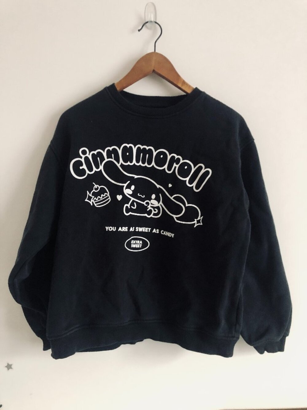 Zara x Sanrio Cinnamoroll Sweatshirt Black White Size 13-14 Years 164cm Teens